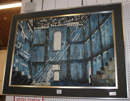 David Dridan, oil on board, Woman Jail Block